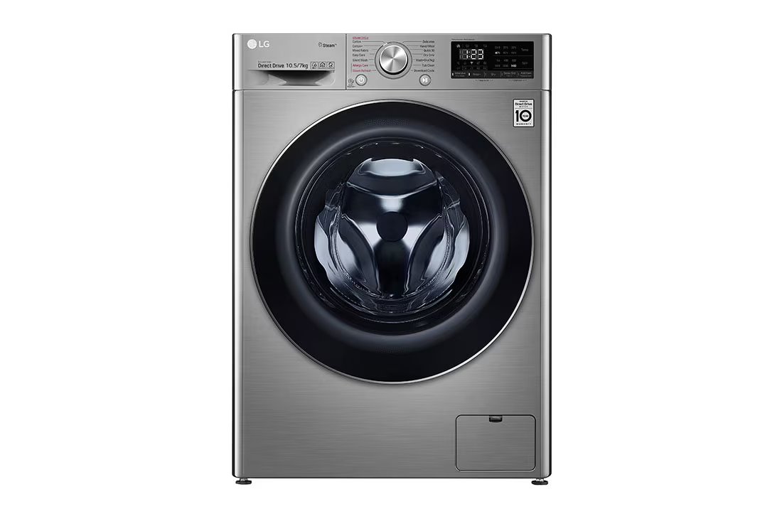 LG F4V5RGP2T — 10.5kg/7kg Front Load