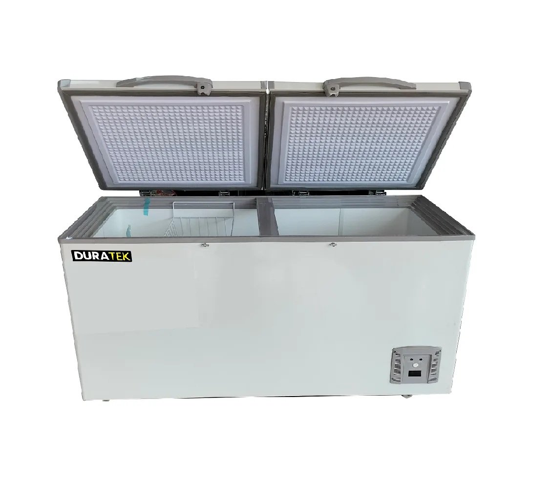 Duratek DTCHJJCF568WH2D — 568L, Double Door (Top Freezer)